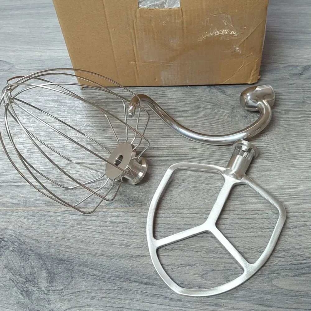 Stainless Steel Kitchen Mixer Attachment Set For 6qt Kenwood Mixer